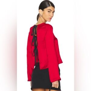 NWT - Free People Arabella Blouse in Rubies - Size XS